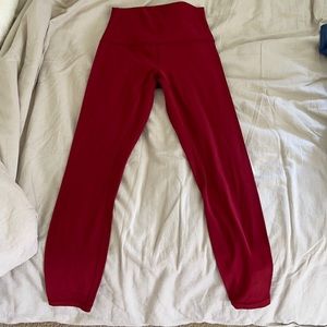 Lululemon red align pant II (25”)